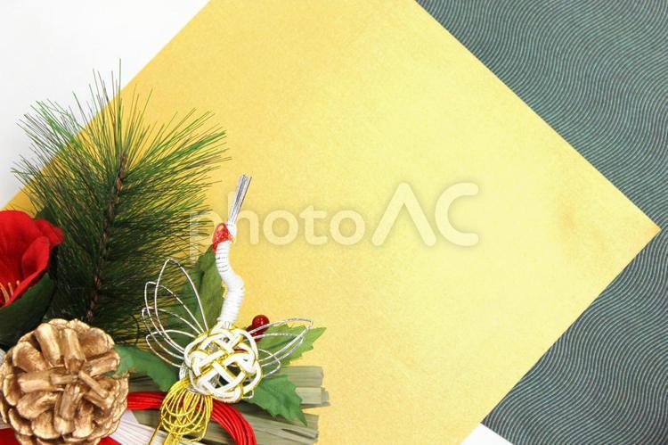 Note: Shimenawa decoration, new year's card, lunar month, new year, JPG