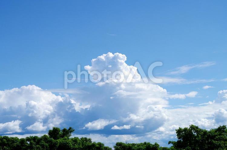 Summer empty, sky, blue sky, cloud cover, JPG