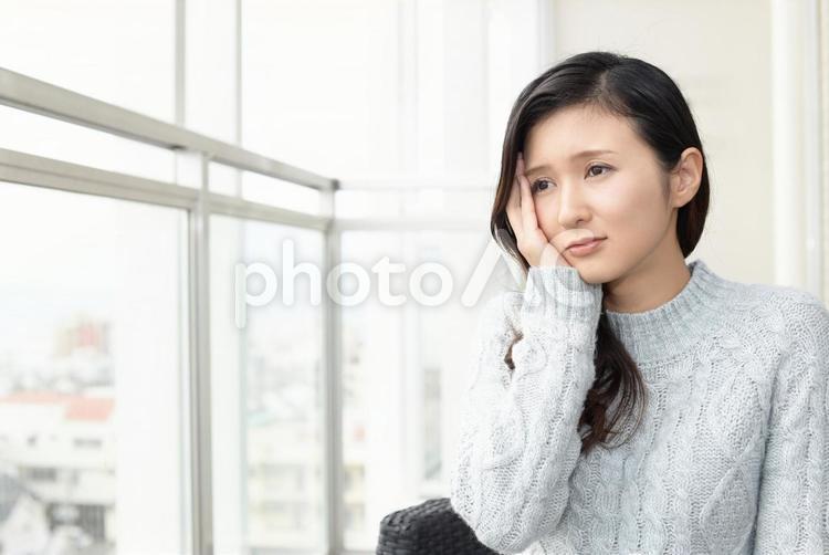 Depressed woman, female, to worry, melancholy, JPG