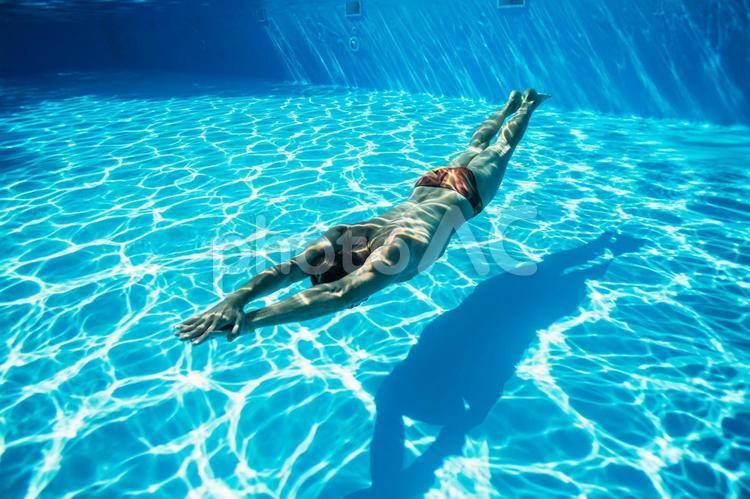 Underwater shooting swimming men 8, swimming, a swimming pool, male, JPG