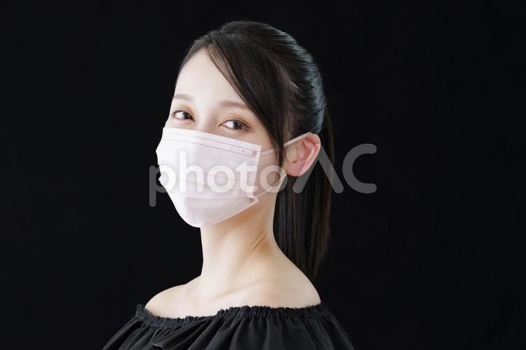 A woman wearing a mask with a color close to the skin color, mask, female, fashion, JPG
