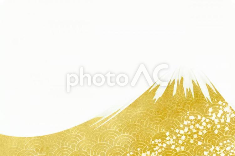 Mt. Fuji Japanese pattern New Year's card background material texture, fuji mountain, and handle, japanese style, JPG