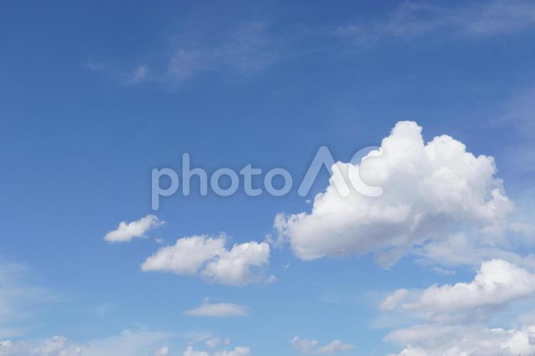 Blue sky and cloud background, sky, empty background, empty wallpaper, JPG