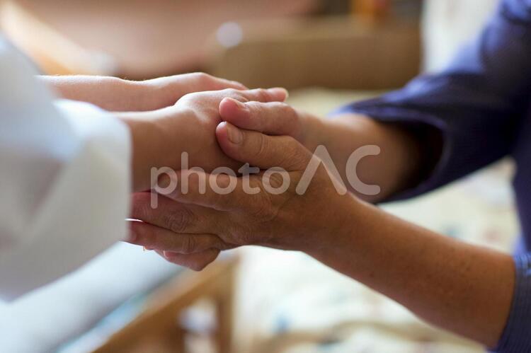 Hand shaking hands with both hands 3, indoor, inside the house, foreigner, JPG