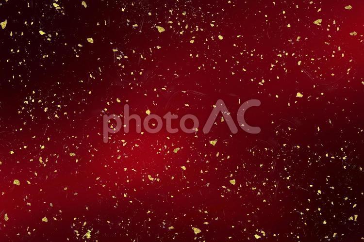 Background material studded with gold leaf_red_gradation, gold foil, japanese style, luxury, JPG