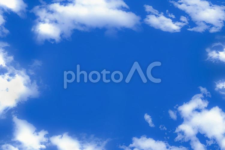 Blue sky and white clouds copy space sky background material, blue sky, blue sky and white clouds, white cloud, JPG