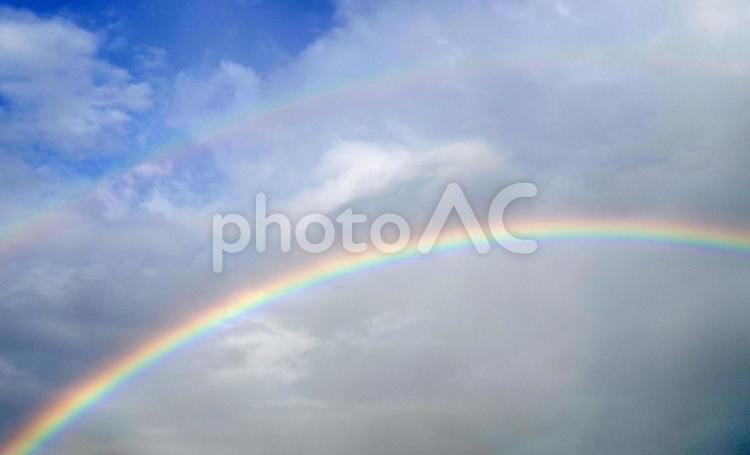 Rainbow, rainbow, sky, blue sky, JPG