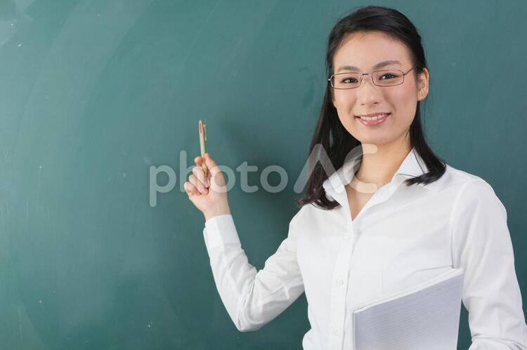 Beautiful teacher, a smile, female, learning, JPG