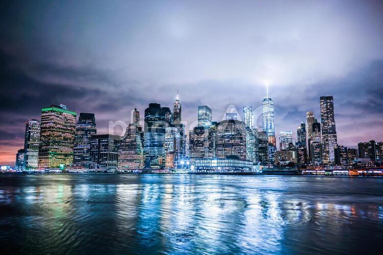 Night view of New York / Manhattan 4, the americas, new york state, newyork, JPG